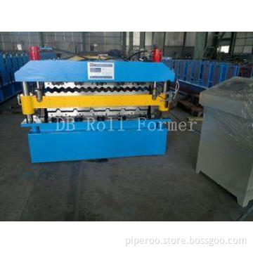 5.5KW Galvanized Steel Sheet Double Layer Roll Forming Mach